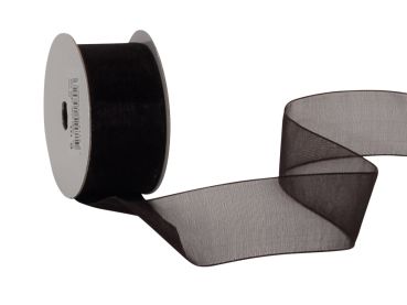 Spyk band cubino organsa 2682.2560 25mmx6m schwarz - Spyk-26822560-7611475158023