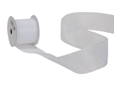 Spyk band cubino organsa 2682.4064 40mmx4m weiss - Spyk-26824064-7611475157637
