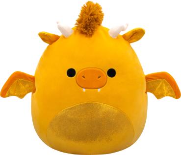 SQUISHMALLOWS Mister Drache 40cm 6700.45339 gold mit glitzerndem Bauch