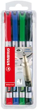 Stabilo write-4-all permanent m 146/4 4-er etui - Stabilo-146-4-4006381137140
