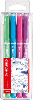 Stabilo fineliner sensor 189 0.3mm 189/4-01 4 farben - Stabilo-189-4-01-4006381491921