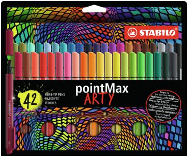 Stabilo fineliner pointmax 0.8mm 488/42-1 42 couleurs ass. - Stabilo-488-42-1-4006381581943