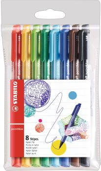 Stabilo fineliner pointmax 0,8mm 488/801 8 stück - Stabilo-488-801-4006381506328