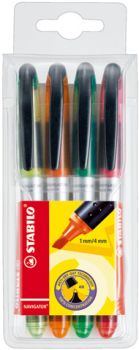 Stabilo textmarker navigator 545/4 4 farben ass. - Stabilo-545-4-4006381339872