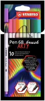 Stabilo fasermaler pen 68 brush 568/10-21-20 10 stück ass. - Stabilo-568-10-21-20-4006381584111