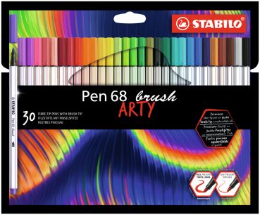 Stabilo fasermaler pen 68 brush 568/30-21-20 30 stück ass. - Stabilo-568-30-21-20-4006381578219
