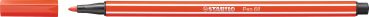 Stabilo fasermaler pen 68 1mm 68/40 rot - Stabilo-68-40-4006381333269