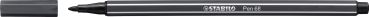 Stabilo fasermaler pen 68 1mm 68/97 schwarzgrau - Stabilo-68-97-4006381333559