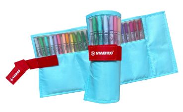 Stabilo rollerset point 68 1.1mm 6825-08-01ch 25 farben ass. pastellblau - Stabilo-6825-08-01ch-4006381589321
