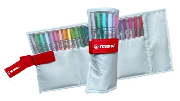 Stabilo rollerset point 68 1.1mm 6825-08-03ch 25 farben ass. pastellgrau - Stabilo-6825-08-03ch-4006381589284