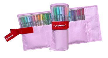 Stabilo rollerset point 68 1.1mm 6825-08-04ch 25 farben ass. pastellrosa - Stabilo-6825-08-04ch-4006381589345