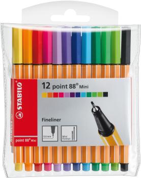 Stabilo point 88 mini 0,4mm 688/12-1 12er etui - Stabilo-688-12-1-4006381367219
