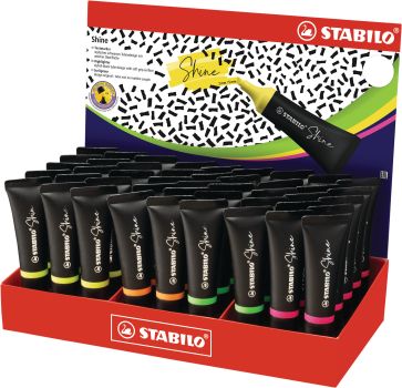 Stabilo textmarker shine 76/45-1 45 stück ass. - Stabilo-76-45-1-4006381550987