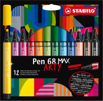 Stabilo fasermaler pen 68 max arty 768/12-21 ass. 12 stück - Stabilo-768-12-21-4006381590013