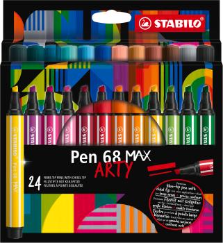 Stabilo fasermaler pen 68 max arty 768/24-21 ass. 24 stück - Stabilo-768-24-21-4006381590037