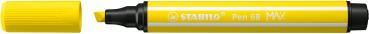 Stabilo fasermaler pen 68 max 2+5mm 768/24 zitronengelb - Stabilo-768-24-4006381569538
