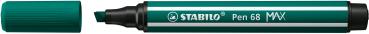 STABILO Fasermaler Pen 68 MAX 2+5mm 768/53 blaugrün
