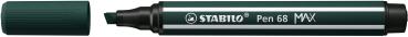 STABILO Fasermaler Pen 68 MAX 2+5mm 768/63 grünerde