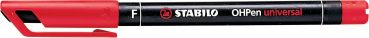 Stabilo ohp pen permanent f 842/40 rot - Stabilo-842-40-4006381119054