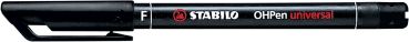 Stabilo ohp pen permanent f 842/46 schwarz - Stabilo-842-46-4006381119085