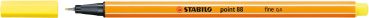 Stabilo fineliner point 88 0.4mm 88/24 zitronengelb - Stabilo-88-24-4006381493062