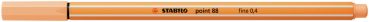 Stabilo fineliner point 88 0.4mm 88/25 hellorange - Stabilo-88-25-4006381579247