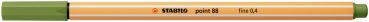 Stabilo fineliner point 88 0.4mm 88/35 moosgrün - Stabilo-88-35-4006381574662