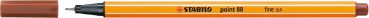 Stabilo fineliner point 88 0.4mm 88/38 rötel - Stabilo-88-38-4006381493185