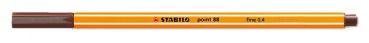 Stabilo fineliner point 88 0.4mm 88/45 braun - Stabilo-88-45-4006381105309