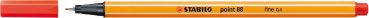Stabilo fineliner point 88 0.4mm 88/48 carmin - Stabilo-88-48-4006381493215
