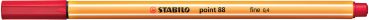 Stabilo fineliner point 88 0.4mm 88/50 dunkelrot - Stabilo-88-50-4006381333887