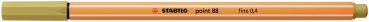 Stabilo fineliner point 88 0.4mm 88/66 khaki - Stabilo-88-66-4006381579360