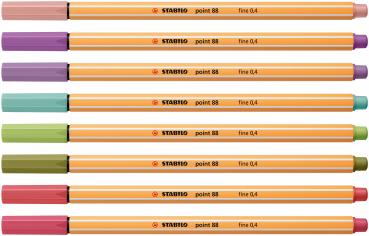 Stabilo fineliner point 88 0.4mm 88/8-04 ass. 8 stück - Stabilo-88-8-04-4006381574785-03.jpg