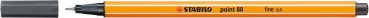 Stabilo fineliner point 88 0.4mm 88/97 schwarzgrau - Stabilo-88-97-4006381493369