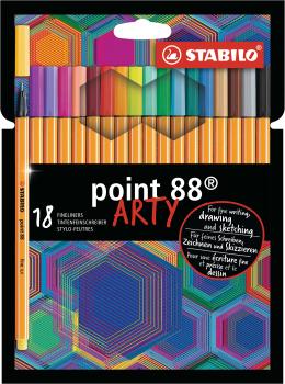 Stabilo fineliner point 88 arty 8818/1-20 18 stück ass. - Stabilo-8818-1-20-4006381557450