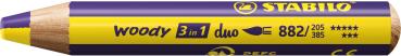 Stabilo farbstift woody 3 in 1 882/205-385 duo, gelb/violett - Stabilo-882-205-385-4006381603737
