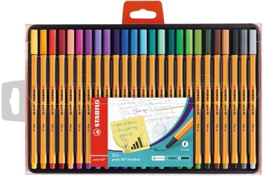 Stabilo fineliner point 88 0.4mm 8825-1 25er etui - Stabilo-8825-1-4006381186544