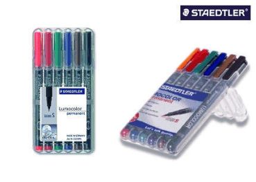Staedtler lumocolor permanent b 314 wp6 6 farben ass. - Staedtler-314-wp6-4007817323496