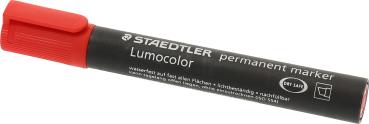 STAEDTLER Perm. Marker Lumocolor 350 350-2 rot, Keilspitze