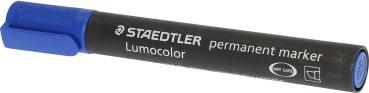 STAEDTLER Perm. Marker Lumocolor 350 350-3 blau, Keilspitze