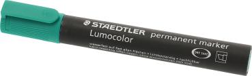 STAEDTLER Perm. Marker Lumocolor 350 350-5 grün, Keilspitze