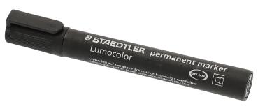 STAEDTLER Perm. Marker Lumocolor 350 350-9 schwarz, Keilspitze