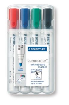 Staedtler whiteboard marker 2mm 351wp4 4er etui - Staedtler-351wp4-4007817328934