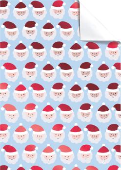 STEWO Geschenkpapier Claus 2512523341 hellblau 50x70cm