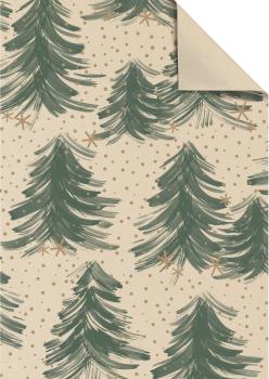 STEWO Geschenkpapier Inverno 2514525547 dunkelgrün 70x100cm