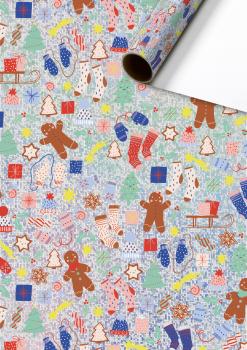 STEWO Geschenkpapier Marioka 2528523755 braun 70x150cm