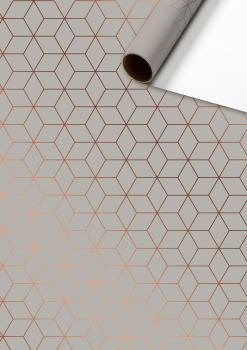 STEWO Geschenkpapier Veneta 2528524466 grau 70x150cm