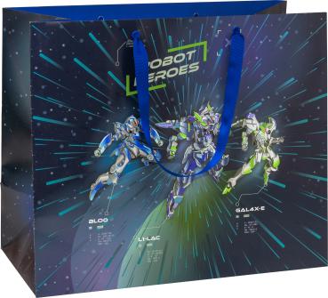 STEWO Geschenktasche Robot 2545517742 blau dunkel 45x22x38cm