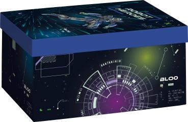 STEWO Geschenkbox Robot 2551517797 blau 16.5x24x12cm