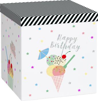 STEWO Geschenkbox Gelato 2551520360 weiss 23x23x24cm
